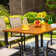 Sutiya 6 - Person Metal Patio Dining Set with Rectangular Table