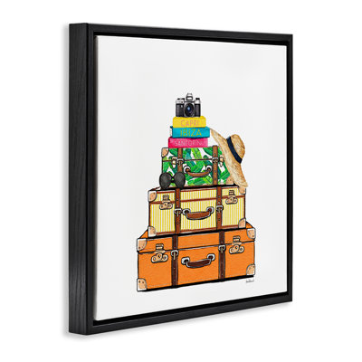 Travel Suitcases & Camera Floating Frame, design by Amanda Greenwood