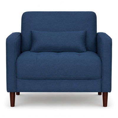 Doiphode Mid-Century Upholstered Accent Chair · Removable Back Cushions · Toss Pillow Included