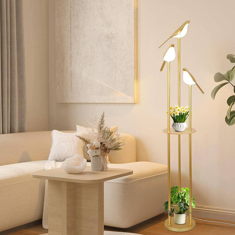 Corner High Desk Lamp With Table