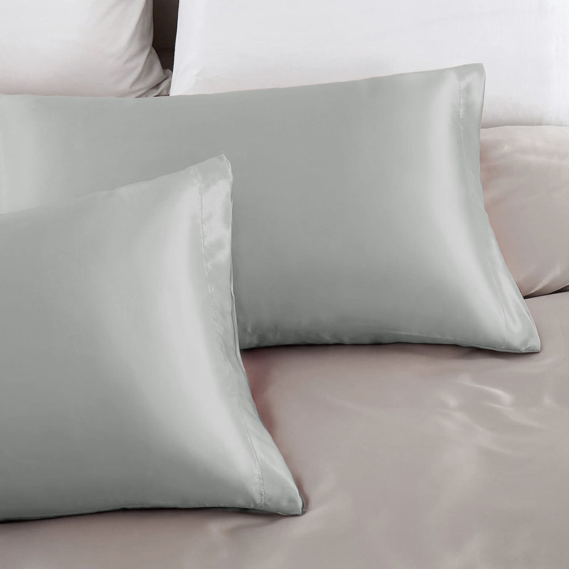 Filey Silk Pillowcase - Set of 2, Grey