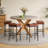 Upholstered Saddle Bar Stools Counter Height Stools Barstools Bar Chairs with Curved Seat & Footrest-1416667907-1416667905