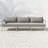 Nida 93'' Wide Teak Patio Sofa with Cushions-1889707182-1998169249