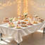 Nappe carrée, décoration de banquet de mariage, décoration de bureau de restaurant, housse de table carrée argentée pour les événements de banquet, 4 pièces-428741130-428741135