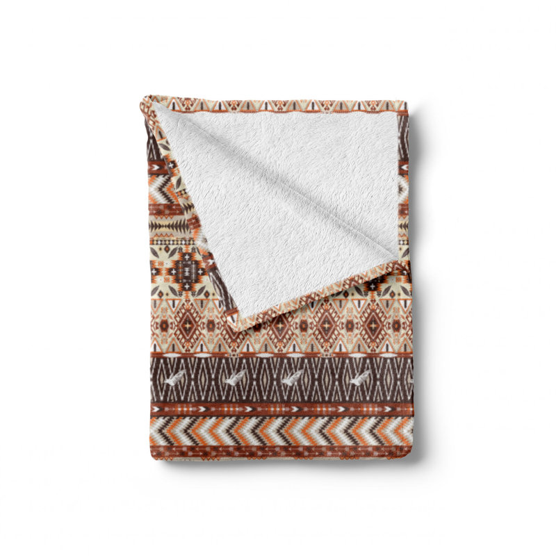 Ambesonne Hand Woven Throw Blanket, 70" W x 90" L
