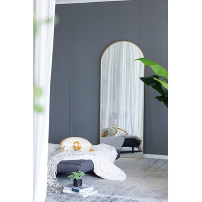 28X1X74" Celine Gold Arch Body Mirror