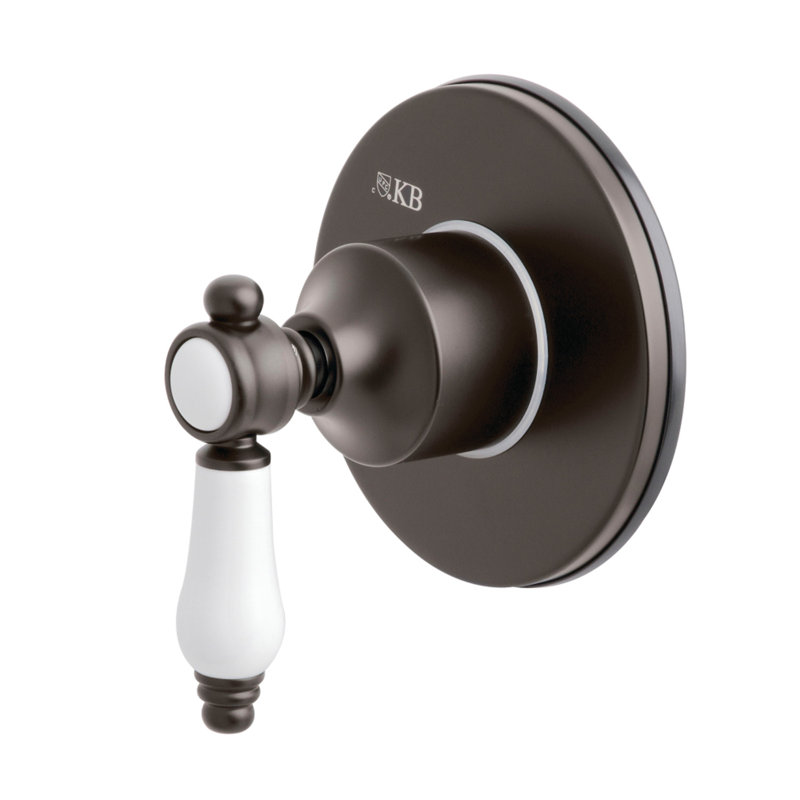 Kingston Brass Bel-Air Single-Handle Wall Mount Three-Way Diverter Valve with Trim Kit, Oil Rubbed Bronze