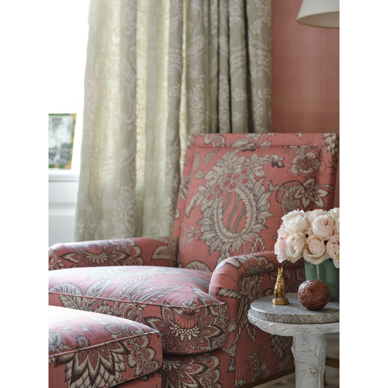 Arcadia Hayes Embroidery Fabric, Ivory