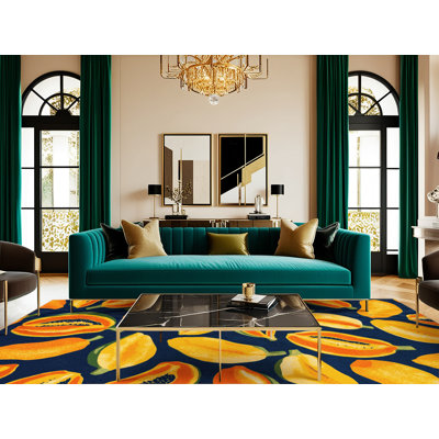  Tapis lavable papaye