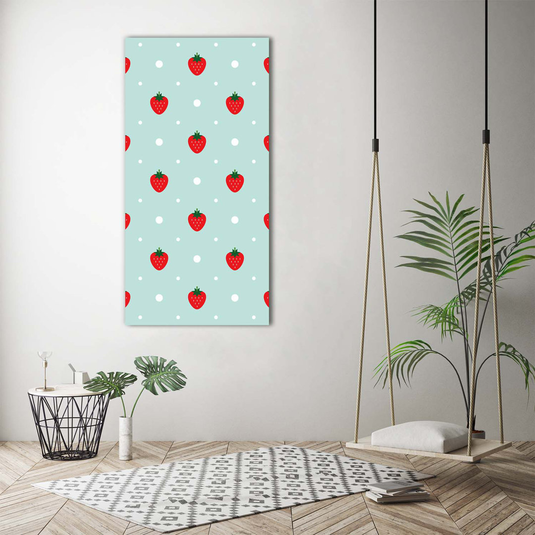 Erdbeeren - Kunstdrucke auf Leinwand - Wrapped Canvas