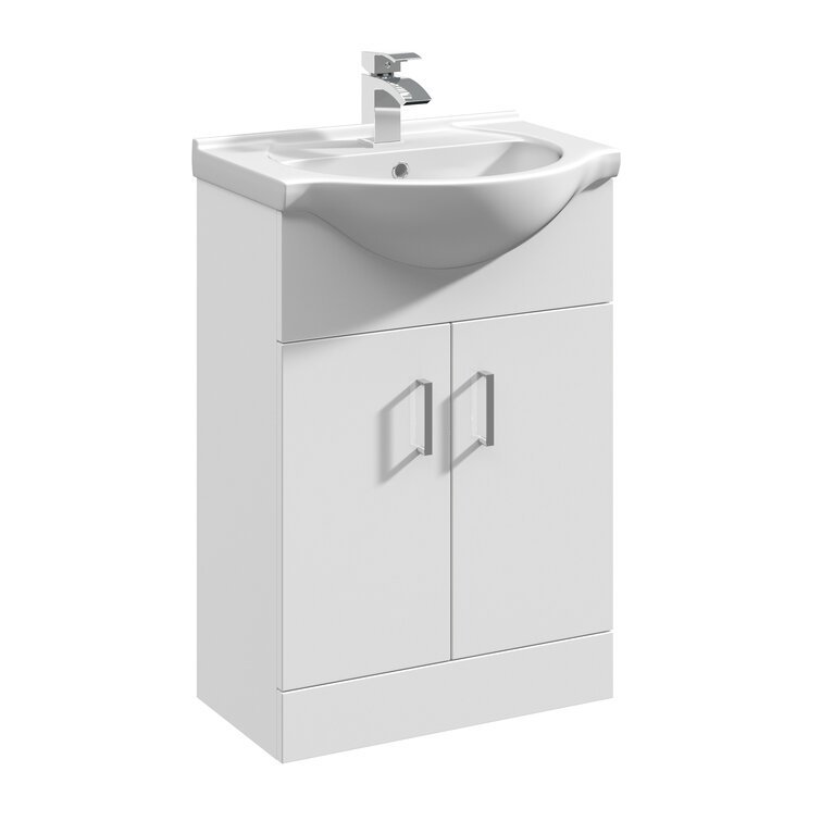 Mayford 550mm Single Bathroom Vanity with Integrated Vitreous China Basin