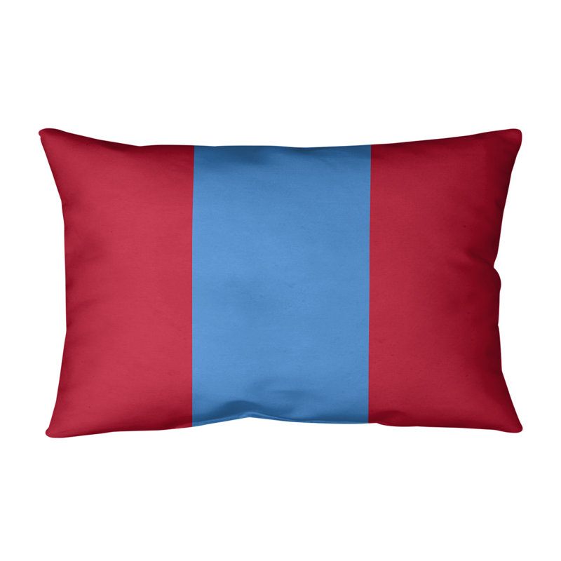Housse de coussin lombaire Atlanta, Rose foncé / bleu ciel, Tennessee Red