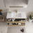 48" Wall-Mounted Bathroom Vanity Floating Single Sink Vanity with Stone Resin Top and Basin, 2 Soft Close Drawers-285095149