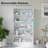 5 Shelf White Bookcase 60 Inch Tall Wood Bookshelf For Bedroom-1893972938-1893972941