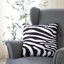 Ensemble de 2 coussins décoratifs en mélange de coton bleu rétro-122942415