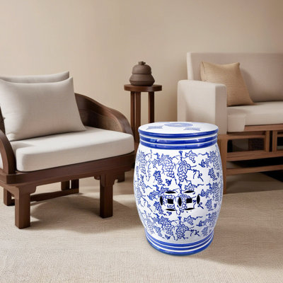 Chinese style ceramic stool by Lark Manor