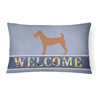 Coussin décoratif intérieur / extérieur Irish Terrier Welcome