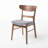 Cambrielle Mid-Century Modern Upholstered Dining Chairs with Rubberwood Frame and Padded Seat-1911001660-2003919074