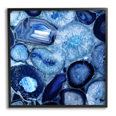 " Agate In Blue Natural Geodes " by Danielle Carson