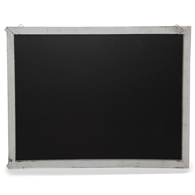 Tableau noir en bois, H 1 pi 11 po x l 1 pi 5 po, Blanc vieilli
