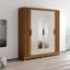 Armoire blanche avec miroir 76,8 "Valencia-1826690770