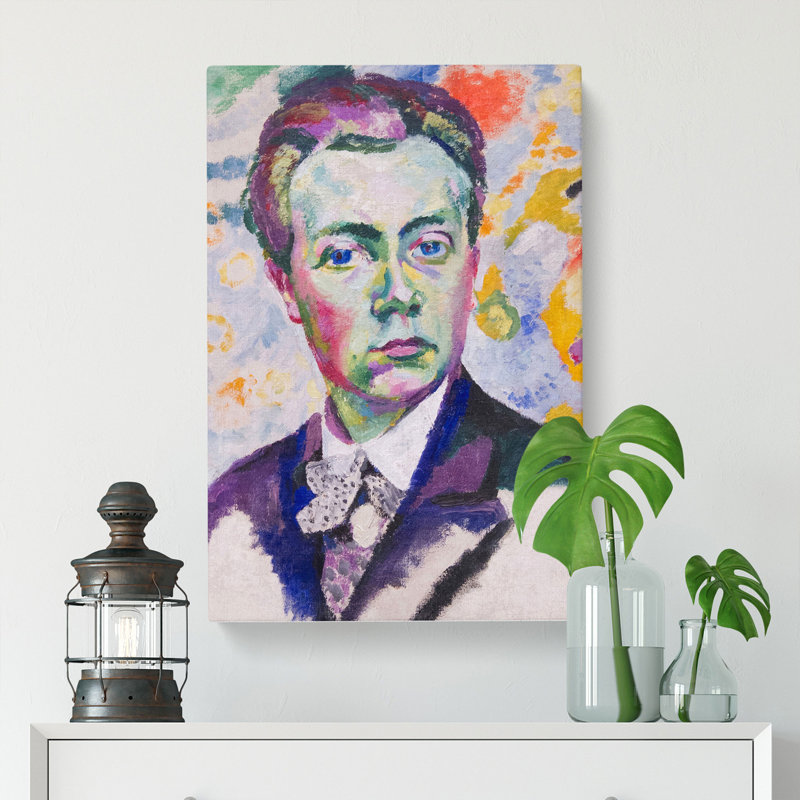 Robert Delaunay Self-Portrait by - Wrapped Canvas, 76cm H x 50cm W x 3cm D