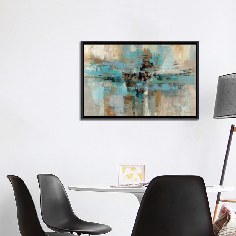«Morning Fjord», impression, H 32 po x l 48 po x P 1,5 po, Toile avec cadre noir patiné