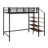 Designs Twin Metal Loft Bed With Storage Ladder-259328910