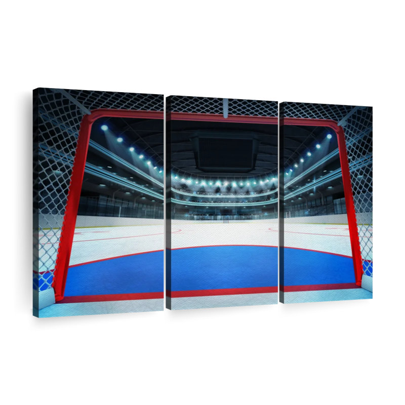 " Hockey Goalpost " on, 42" H x 65" W x 1.25" D