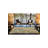 Decorative Washable Carpet With Yellow Flowing Motif-115277600