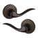 Toluca Inactive Passage Door Lever with Round Rosette