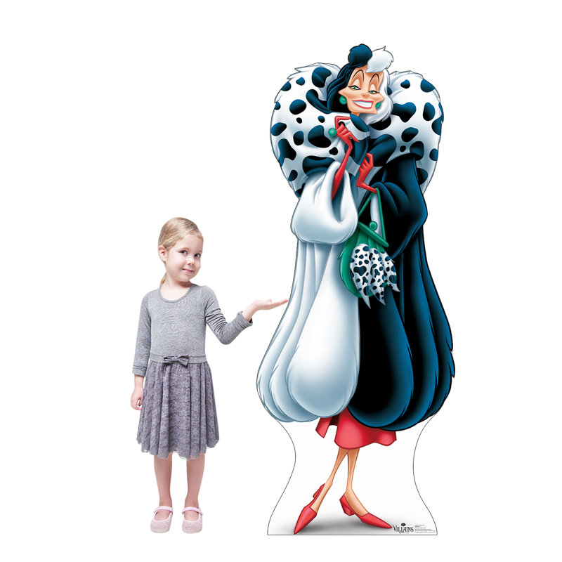 70'' Cruella De Vil Disney Villains Cardboard Standup