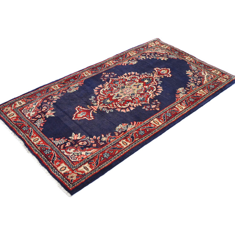 Tapis oriental traditionnel rétro 2 pi 4 po x 4 pi 2 po