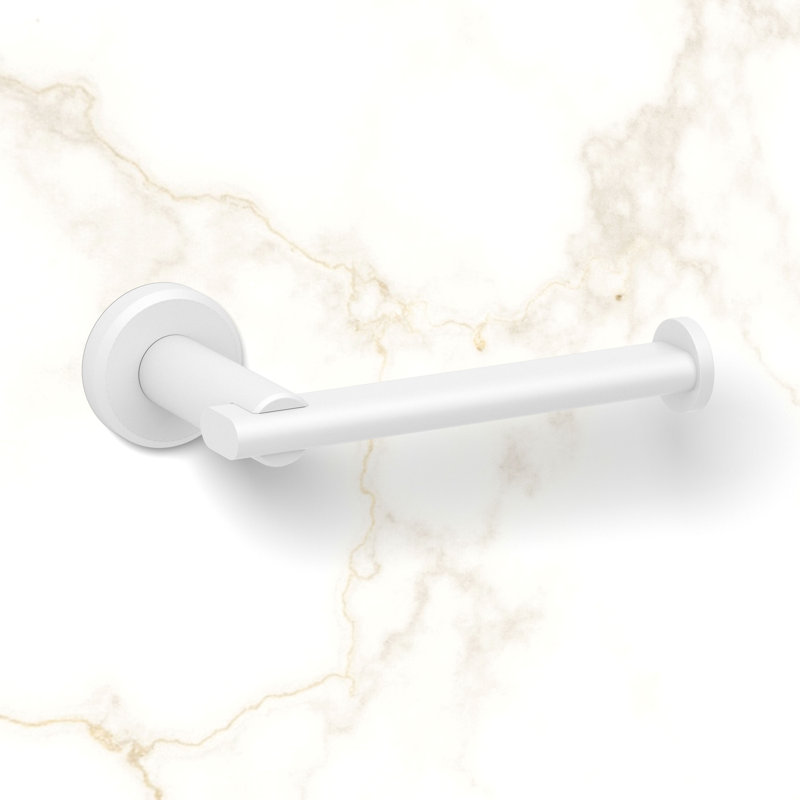 Porte-papier hygiénique Locke Euro, Blanc mat