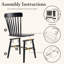 Chaise en bois massif (ensemble de 2-2130585622-2130659086