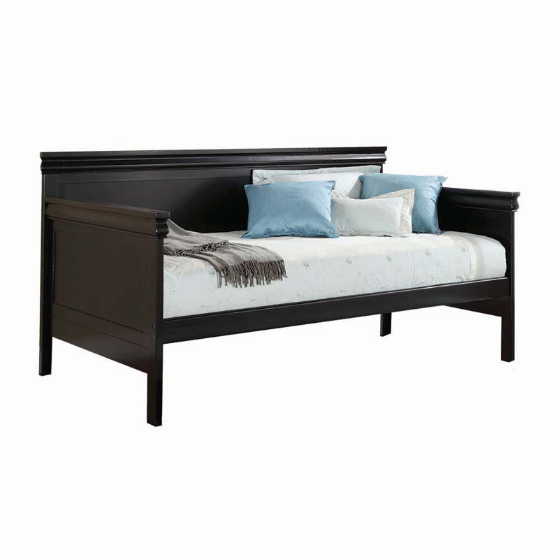 Debellis Twin Daybed without trundle,Guest Bed,Platfrom Bed,Bed Frame, Black