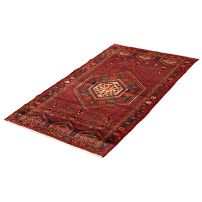 Hand Knotted Andelz Red Wool Rug 4'1" x 6'9"
