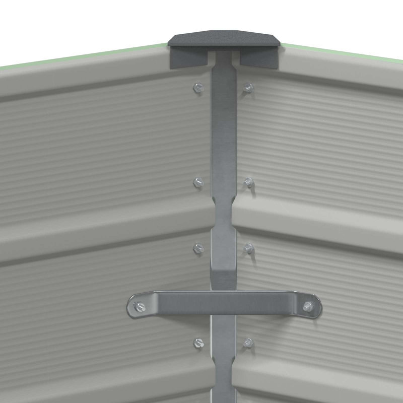Raised Garden Bed, 75cm H x 129cm W x 129cm D, Pastel Green