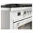 ILVE Professional Plus II 60 Dual Fuel Range, 8 Sealed Burners, Griddle-98196647-98196666