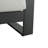 Outdoor And Indoor Aluminum Lounge Chair, Black Finished Frame With Grey Cushion, Set Of 2-261790468