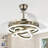 36 Inch Modern Retractable Chandelier Ceiling Fan With Lights And Remote, Silent DC Motor LED Dimmable DIY Shade Ceiling Fan-1861073535-1861073532