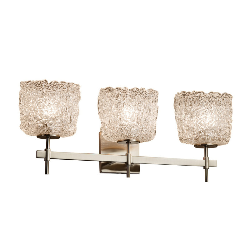 Éclairage pour salle de bain 3 lumières à intensité variable Leroux, Bronze foncé