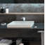 Ceramic Rectangular Vessel Bathrroom Sink with Overflow