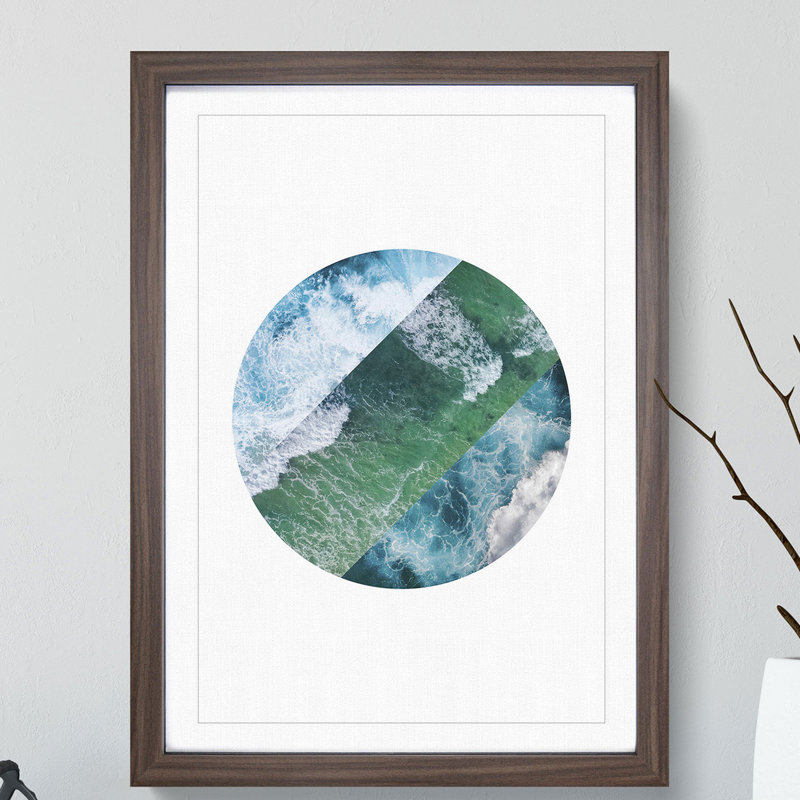 Planet Wave - Picture Frame Graphic Art, Black Framed, 36cm H x 27cm W x 2cm D