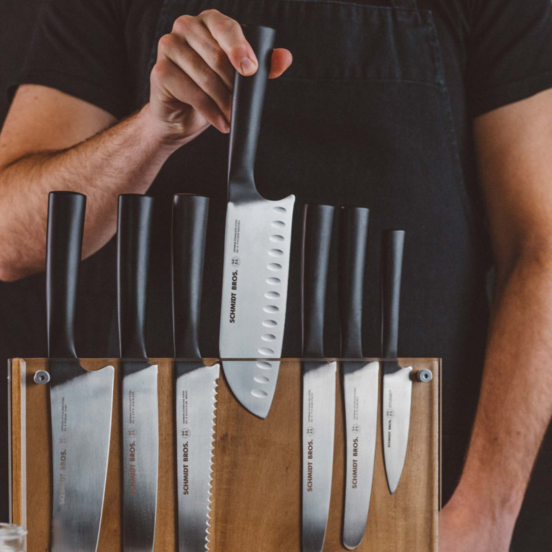 Schmidt Brothers™ Cutlery Acacia Downtown Knife Block, Acacia