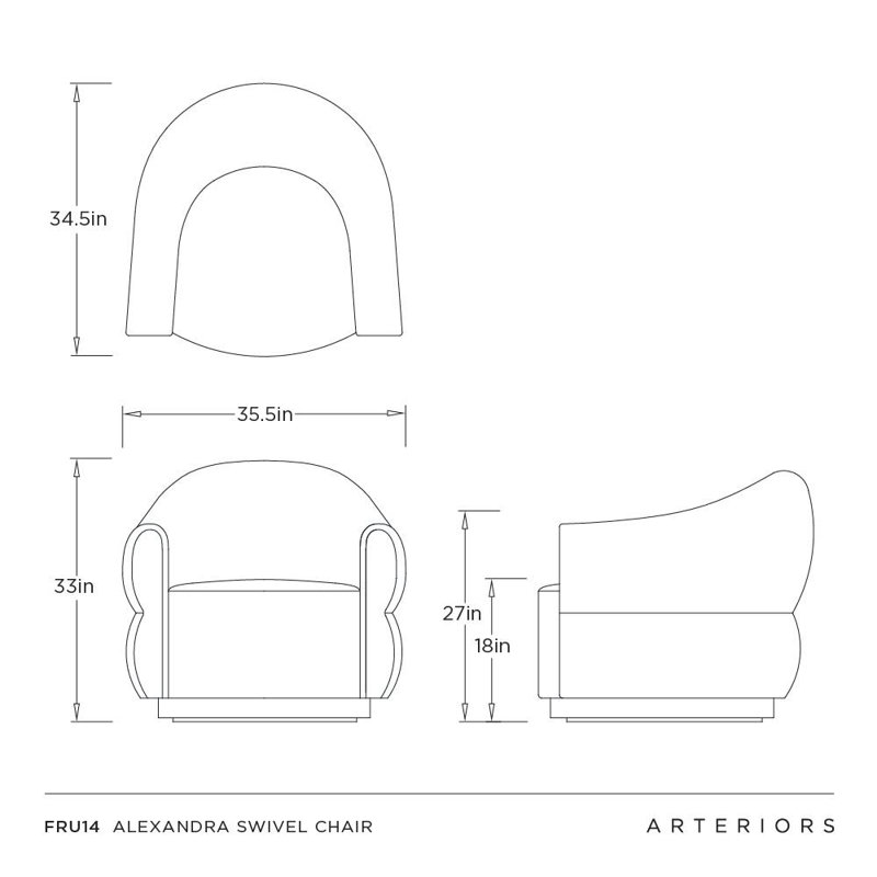 Alexandra Swivel Chair