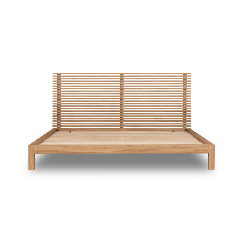Tanner Flaxen Solid Wood Bed, Super King (180 x 200 cm)