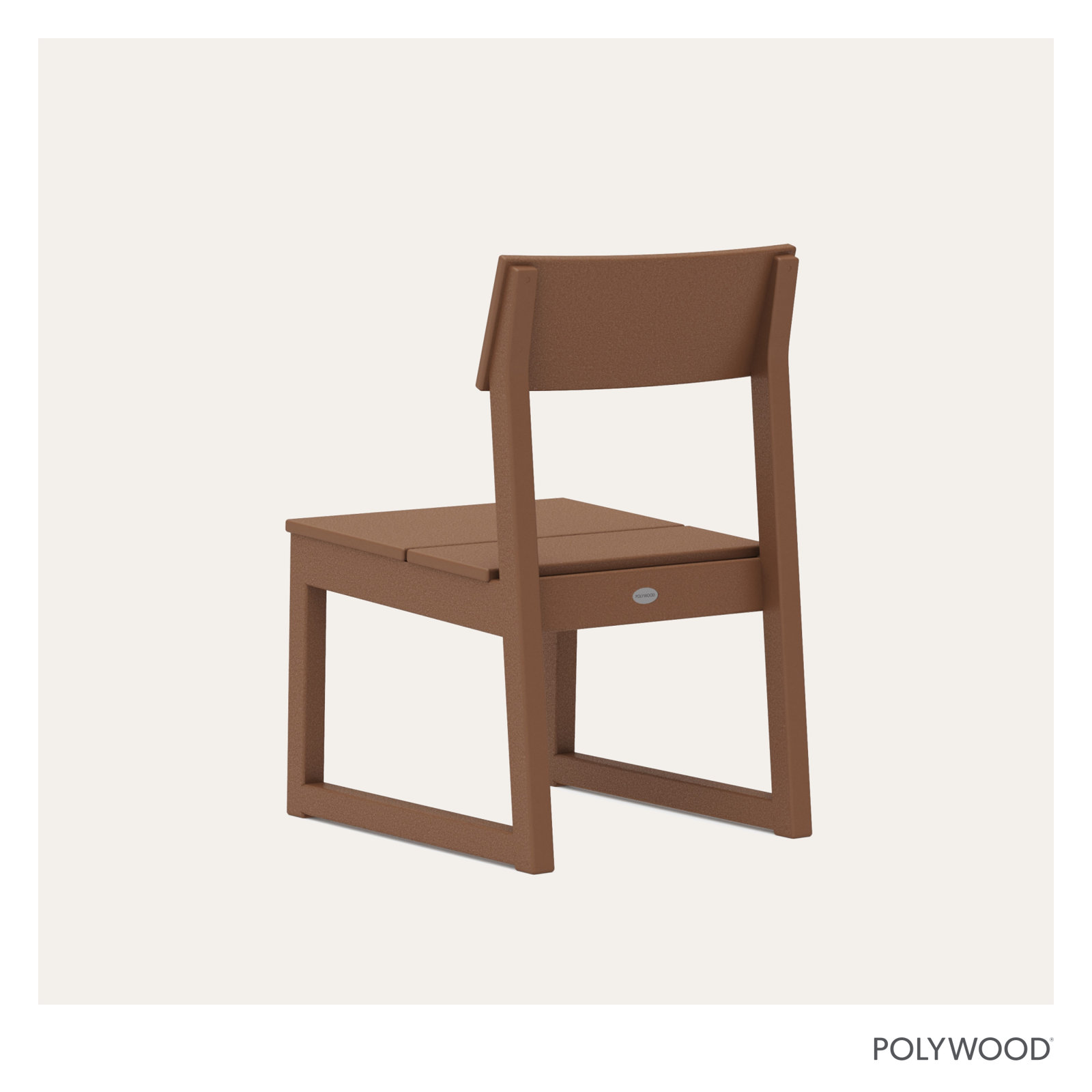 POLYWOOD® Edge Patio Side Chair, Teak