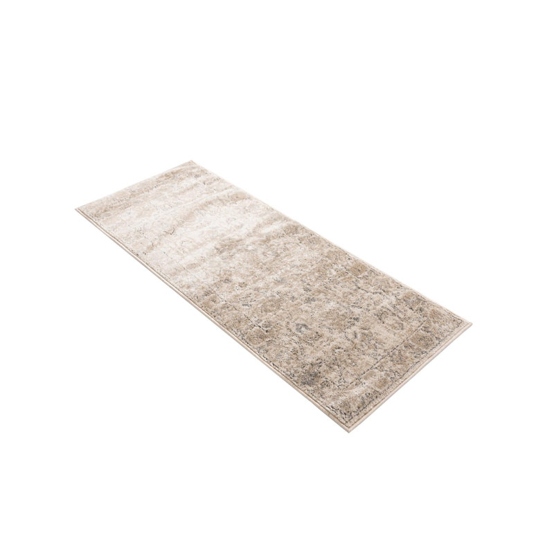 Singleton Oriental Ivory Area Rug, Runner 2' x 5'3"