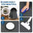 Large Area Rug 10x13 Modern Solid Washable Rug Non Slip Woven Textured Carpet -Thin Neutral Minimalist Non-Shedding Floor Cover Indoor Foldable Mat for Living Room Bedroom Office Charcoal-1043787019-1043787017